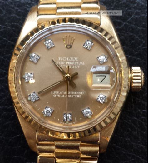 rolex damenuhr gold alt|ladies rolex date models.